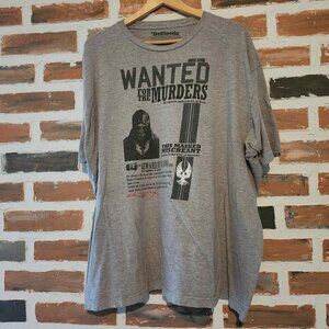 GUC Loot Crate Bethesda Dishonored Wanted For Murders Gray 3XL T-Shirt Mens Grey